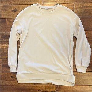 Cream Long Sleeve Sweatshirt